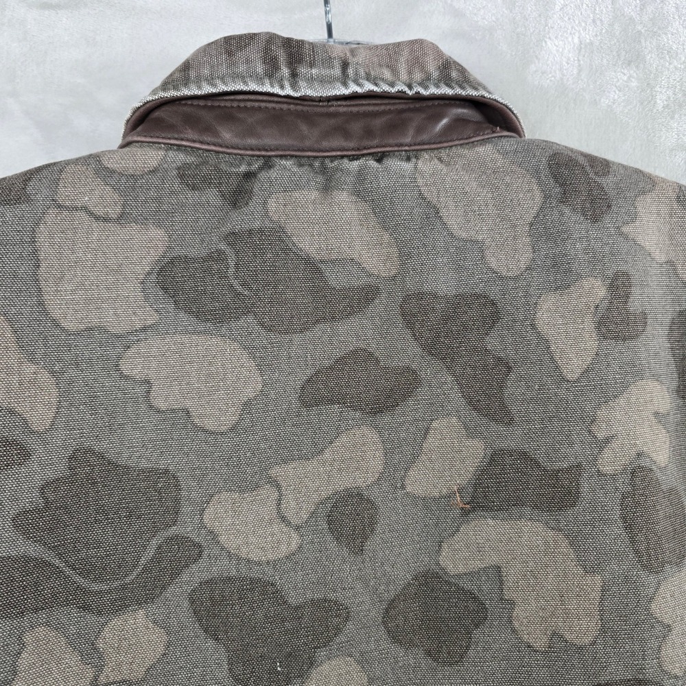 Imogene and Willie Quilt Lined Canvas Chore Coat Mens XL Camo Utility Jacket - Picture 8 of 8